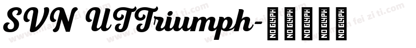 SVN UTTriumph字体转换